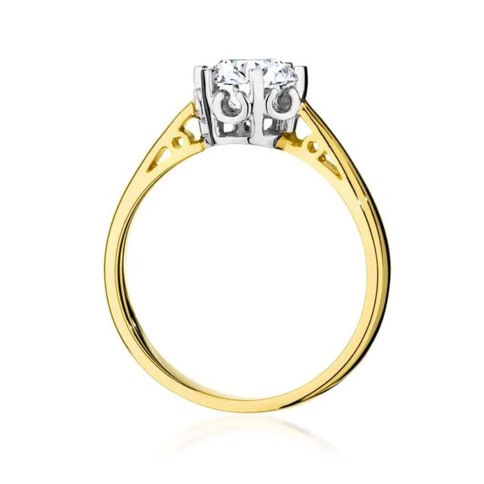 Inel Aur 14K cu Diamant 1.0 ct - Imagine 3
