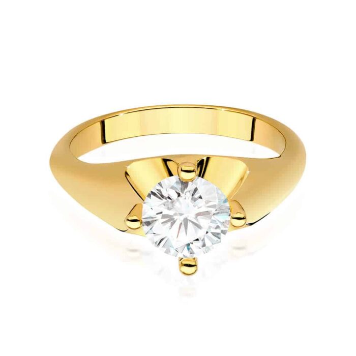 Inel Aur 14K cu Diamant 1.0 ct - Imagine 2