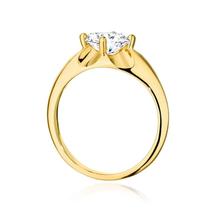 Inel Aur 14K cu Diamant 1.0 ct - Imagine 3