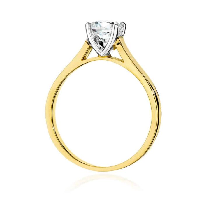 Inel Aur 14K cu Diamant 1.0 ct - Imagine 3