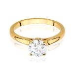Inel Aur 14K cu Diamant 1.0 ct - Imagine 2