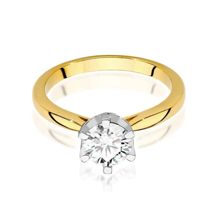 Inel Aur 14K cu Diamant 1.0 ct - Imagine 2
