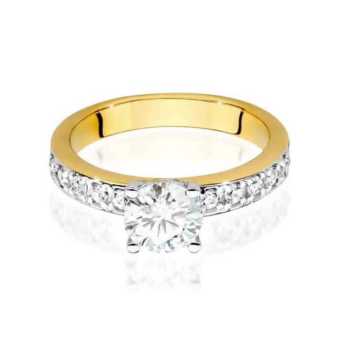 Inel Aur 14k cu Diamant 1.24 ct - Imagine 2