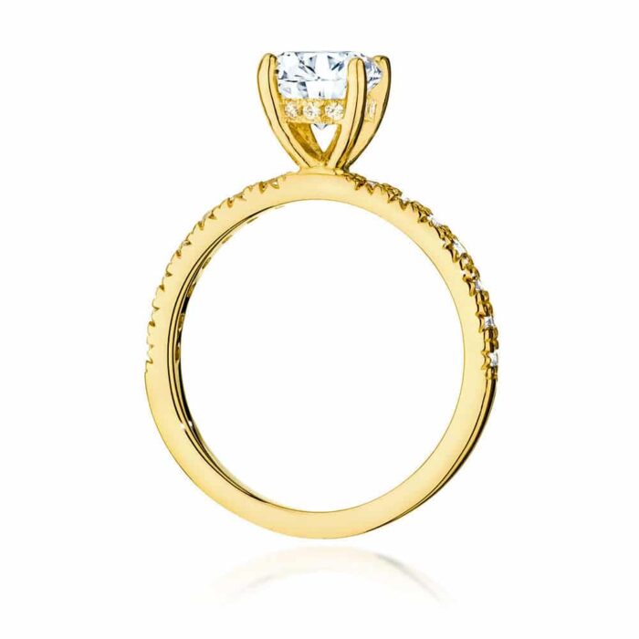 Inel Aur 14k cu Diamant 1.0 ct - Imagine 3