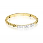 Inel Aur 14k cu Diamante 0.03 ct - Imagine 2