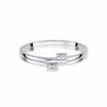 Inel Aur 14k cu Diamante 0.03 ct - Imagine 5