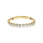 Inel Aur 14k cu Diamante 0.045 ct - Imagine 2