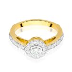 Inel Aur 14k cu Diamante 0.37 ct - Imagine 2