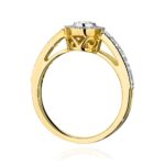Inel Aur 14k cu Diamante 0.37 ct - Imagine 3