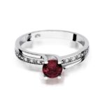 Inel Aur 14k cu Garnet 0.60 ct - Imagine 6