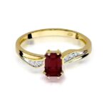 Inel Aur 14k cu Granat 0.70 ct - Imagine 2