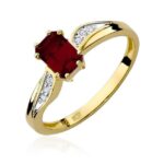 Inel Aur 14k cu Granat 0.70 ct