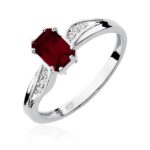 Inel Aur 14k cu Granat 0.70 ct - Imagine 5