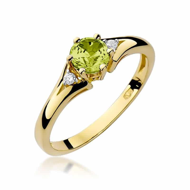 inel-aur-14k-cu-peridot-0-60-ct-si-diamante-0-03-ct_6910864.jpg Inel Aur 14K cu Peridot 0.60 ct si Diamante Naturale 0.03 ct - Imagine 1