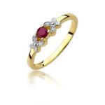 Inel Aur 14k cu Rubin 0.15 ct