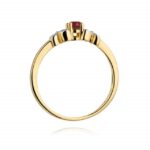 Inel Aur 14k cu Rubin 0.15 ct - Imagine 3