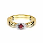 Inel Aur 14k cu Rubin 0.15 ct - Imagine 2