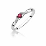 Inel Aur 14k cu Rubin 0.15 ct - Imagine 5