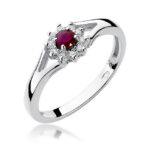Inel Aur 14k cu Rubin 0.15 ct - Imagine 5