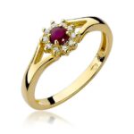 Inel Aur 14k cu Rubin 0.15 ct