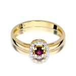 Inel Aur 14K cu Rubin 0.15 ct - Imagine 2