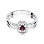 Inel Aur 14K cu Rubin 0.15 ct - Imagine 6
