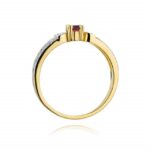 Inel Aur 14k cu Rubin 0.15 ct - Imagine 3