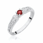 Inel Aur 14k cu Rubin 0.15 ct - Imagine 4