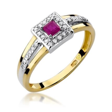 Inel Aur 14K cu Rubin 0.20 ct