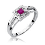Inel Aur 14K cu Rubin 0.20 ct - Imagine 5