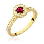 Inel Aur 14k cu Rubin 0.35 ct