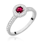 Inel Aur 14k cu Rubin 0.35 ct - Imagine 5