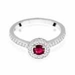 Inel Aur 14k cu Rubin 0.35 ct - Imagine 6