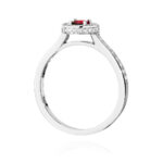 Inel Aur 14k cu Rubin 0.35 ct - Imagine 7