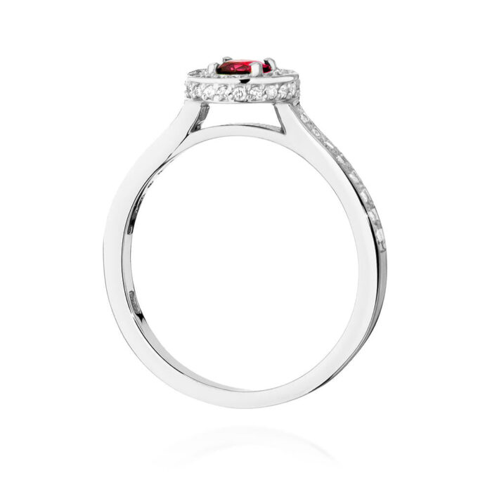 Inel Aur 14k cu Rubin 0.35 ct - Imagine 7