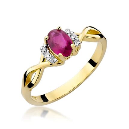 Inel Aur 14k cu Rubin 0.60 ct