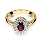 Inel Aur 14k cu Rubin 0.60 ct - Imagine 2