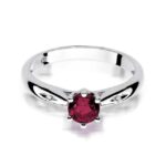 Inel Aur 14k cu Rubin 0.60 ct - Imagine 6