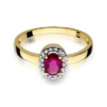 Inel Aur 14k cu Rubin 0.60 ct - Imagine 2