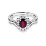 Inel Aur 14k cu Rubin 0.60 ct - Imagine 6
