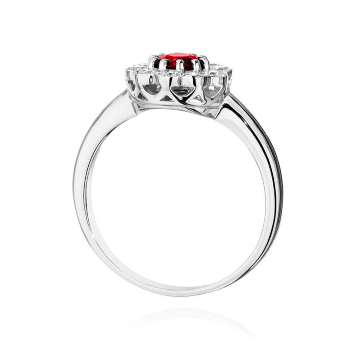 Inel Aur 14k cu Rubin 0.60 ct - Imagine 6