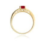 Inel Aur 14k cu Rubin 0.60 ct - Imagine 3