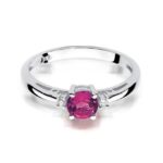 Inel Aur 14K cu Rubin 0.60ct - Imagine 6