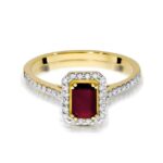 Inel Aur 14k cu Rubin 0.80 ct - Imagine 2