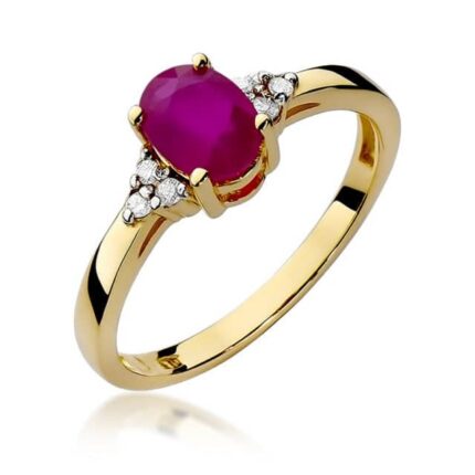 Inel Aur 14k cu Rubin 1.0 ct