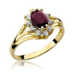 Inel Aur 14k cu Rubin 1.00 ct