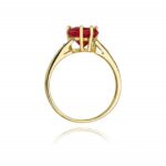 Inel Aur 14K cu Rubin 1.70 ct - Imagine 3