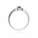 Inel Aur 14k cu Safir 0.15 ct - Imagine 6