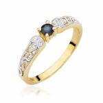 Inel Aur 14k cu Safir 0.15 ct