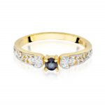 Inel Aur 14k cu Safir 0.15 ct - Imagine 2